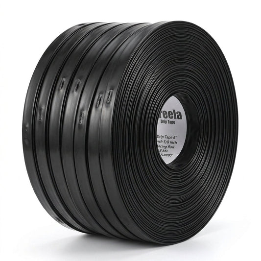 1000Ft 5/8 Inch Drip Tape 6" Spacing Roll 8 Mil Irrigation Hose Garden Watering — Studio Shot