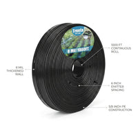 1000Ft 5/8 Inch Drip Tape 6" Spacing Roll 8 Mil Irrigation Hose Garden Watering — infographic