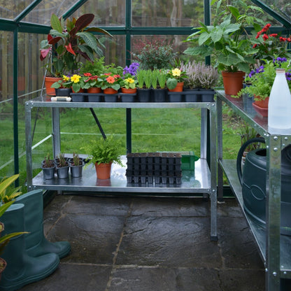 Greenhouse Metal Workbenches (Set of 2)