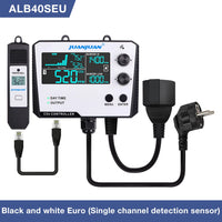 Smart CO2 Controller Dual Channel NDIR CO2 Sensor Day Night Carbon Dioxide Detector 0-5000PPM for Greenhouse Hydroponics