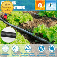 1000Ft 5/8 Inch Drip Tape 6" Spacing Roll 8 Mil Irrigation Hose Garden Watering