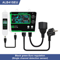 Smart CO2 Controller Dual Channel NDIR CO2 Sensor Day Night Carbon Dioxide Detector 0-5000PPM for Greenhouse Hydroponics