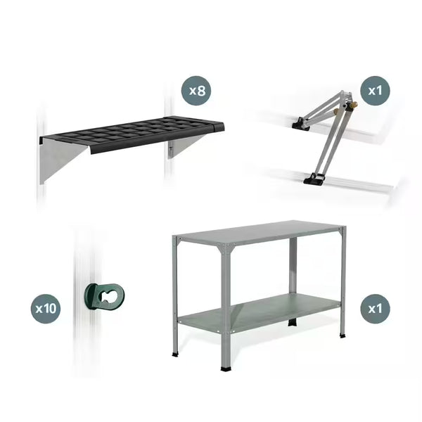 Greenhouse Shelving & Vent Opener Kit