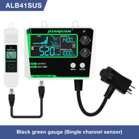 Smart CO2 Controller Dual Channel NDIR CO2 Sensor Day Night Carbon Dioxide Detector 0-5000PPM for Greenhouse Hydroponics