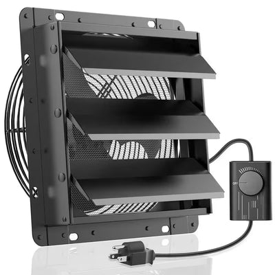 12″ Shutter Exhaust Fan with Speed Controller (764 CFM